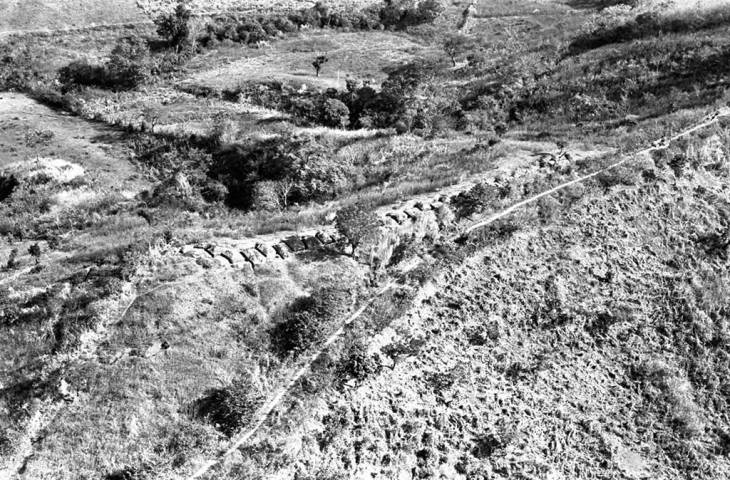 Trenches on the battlefield